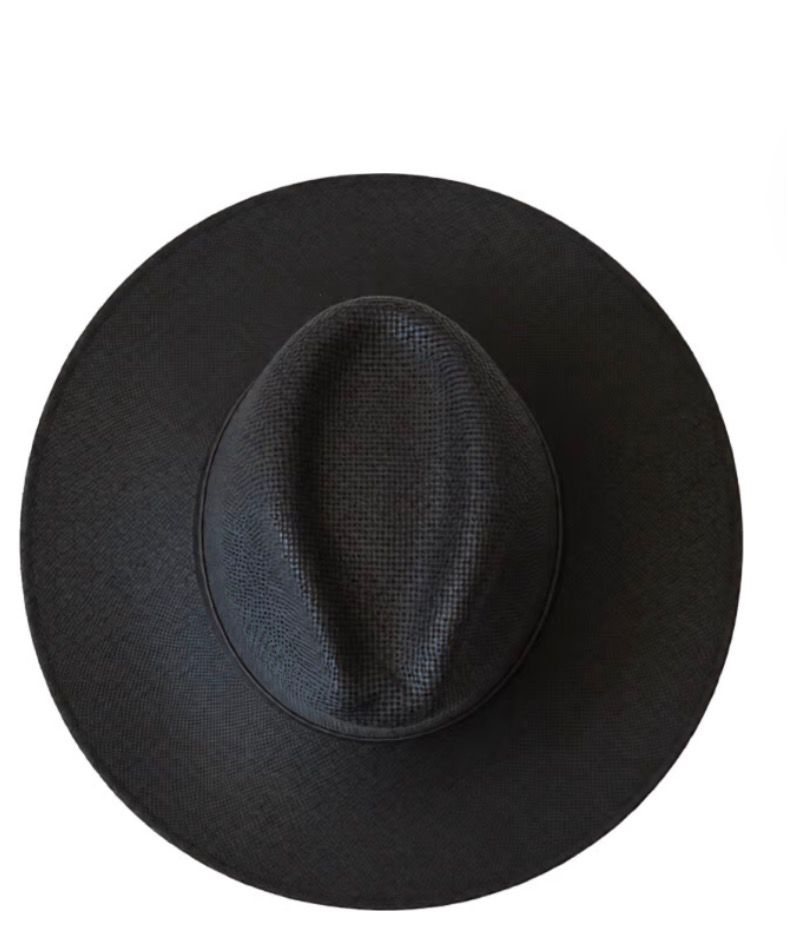 🤠 Midnight Black Mesh Cowboy Hat - Festival Ready 🤠