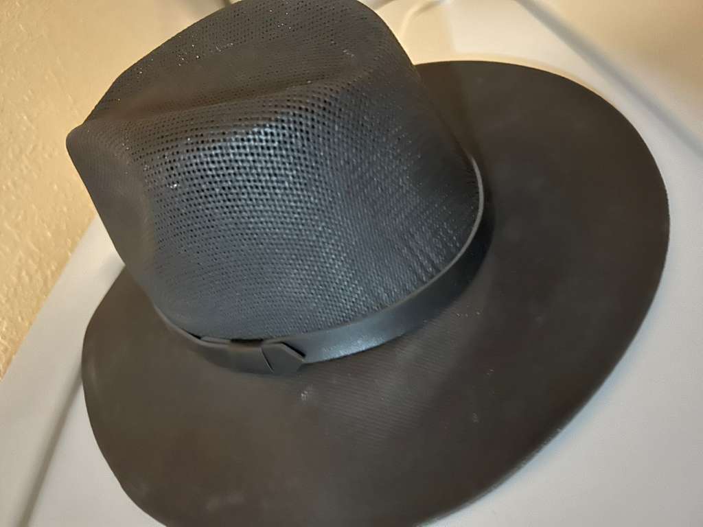 🤠 Midnight Black Mesh Cowboy Hat - Festival Ready 🤠