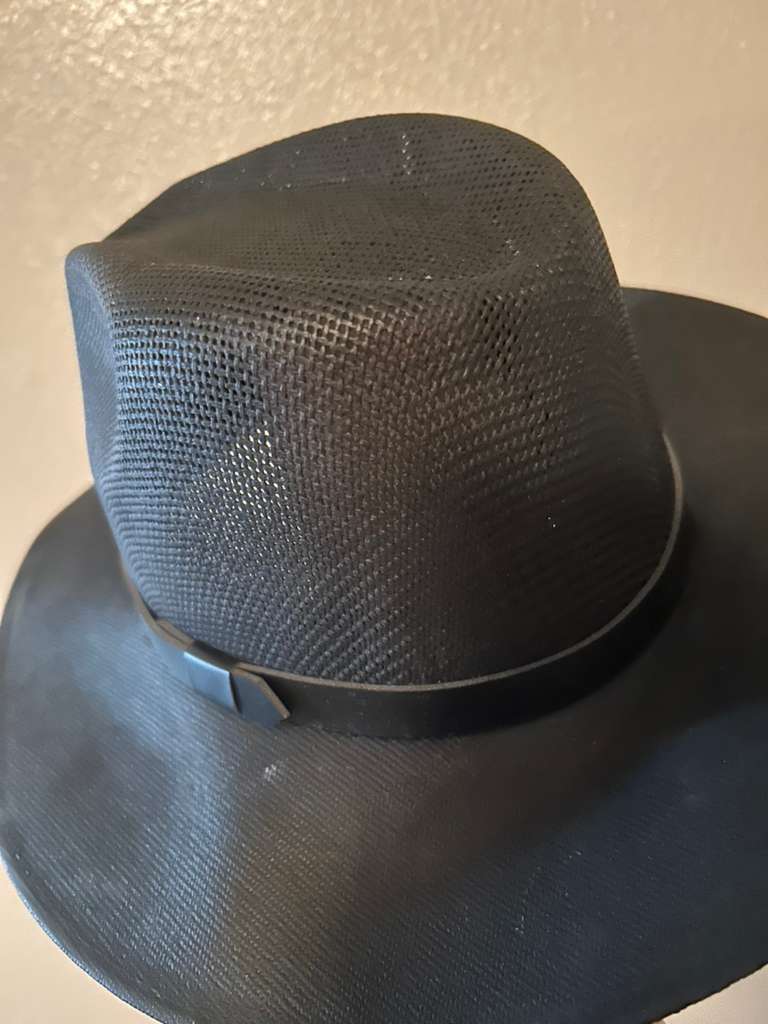 🤠 Midnight Black Mesh Cowboy Hat - Festival Ready 🤠