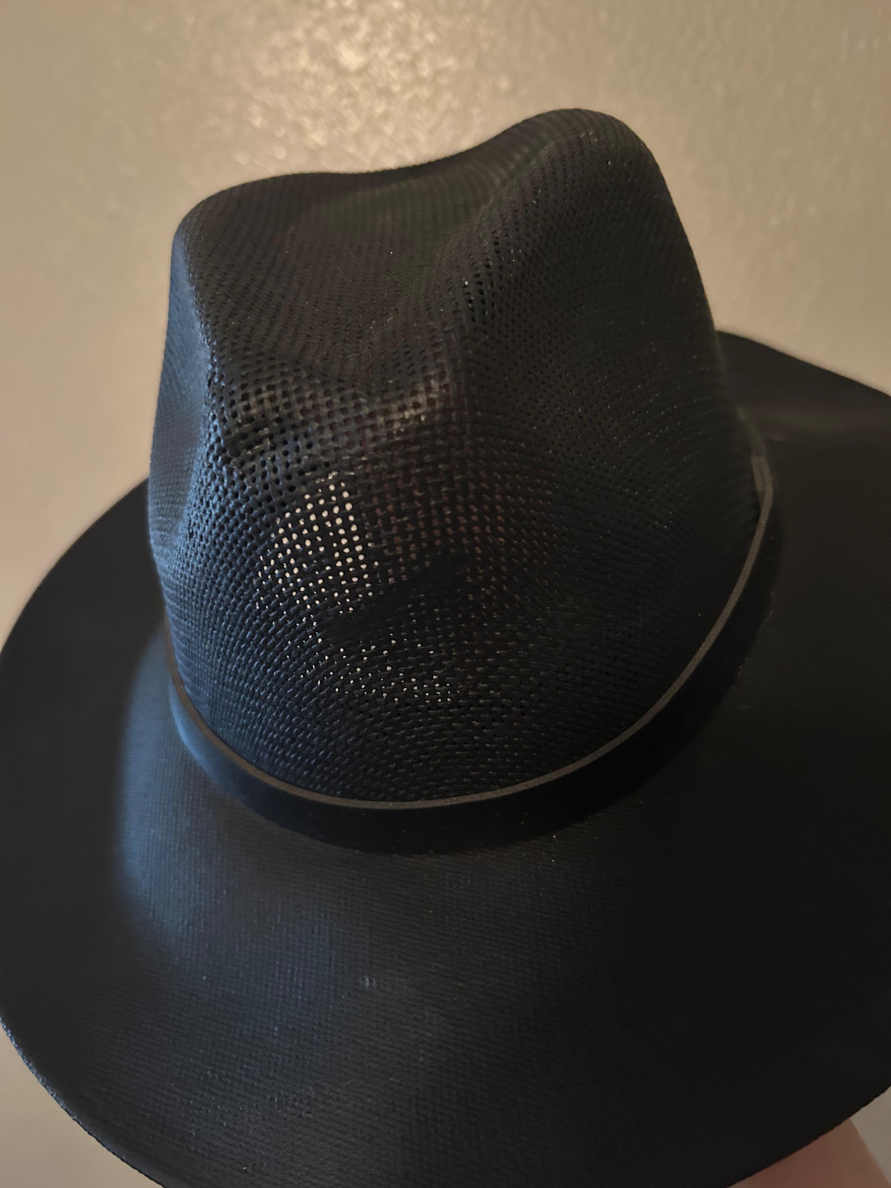 🤠 Midnight Black Mesh Cowboy Hat - Festival Ready 🤠